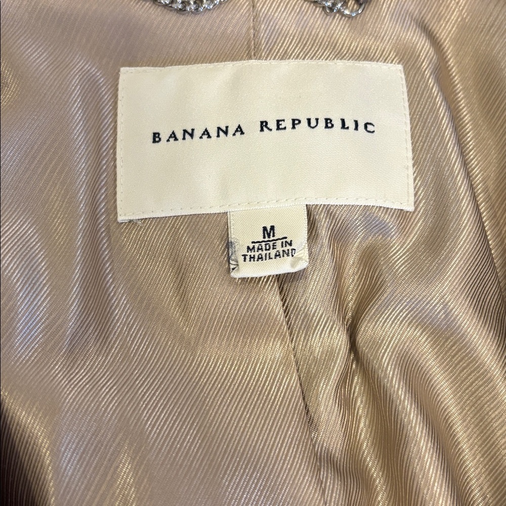 Banana Republic Dark Brown Trench Coat - Picture 2 of 2
